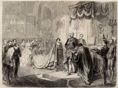 Le couronnement du roi Guillaume Ier à Königsberg en 1861 - Le couronnement du roi et de la reine de Prusse dans l