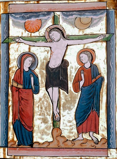 La Crucifixion Miniature tirée de « Liber Psalmorum um um um calendrier » ou « Psautier à l