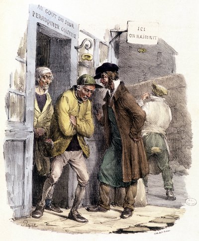 Le jour de la barbe - dans « La Silhouette » - Unknown artist