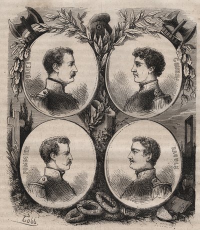 Les Quatre Sergents de La Rochelle (gravure) - Unknown artist