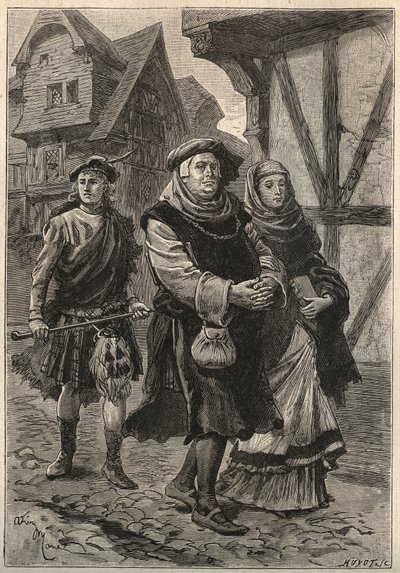 Le Gantier accompagnant sa fille à l