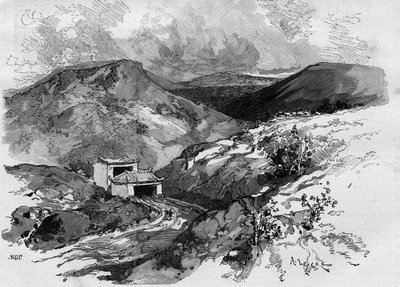 La porte de Chine à la frontière du Tonkin. Gravure dans « Le Monde Illustré » 1885. - Unknown artist