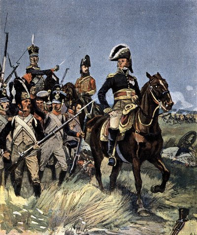 Les Grandes Batailles - Maréchal Michel Ney (1769-1815) à Friedland, le 14 juin - Unknown artist