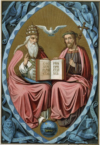 La Sainte Trinité - chromo. 19e siècle, d