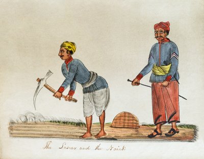 Le Lascar et le Naick, Inde - Unknown artist