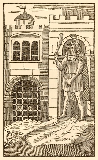 Les pèlerins maintenant, pour satisfaire la chair de The Pilgrims Progress From This World, To That Which Is To Come par John Bunyan (1628-1688) Le chrétien et l