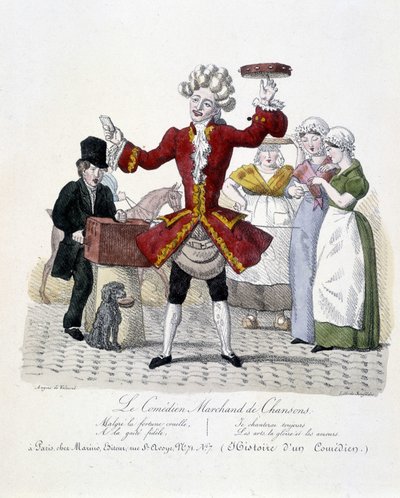 Le Marchand de chansons comique, vers 1820 - Unknown artist