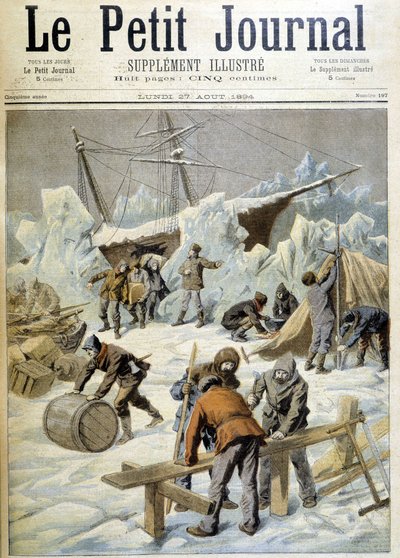 Expédition polaire de Wellman : Camp sur la glace, « Le Petit Journal », 27/08/1894 - Unknown artist