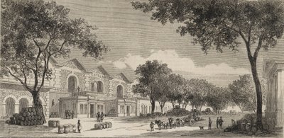 Les entrepôts de vins à Paris en 1861 - Quartier des eaux-de-vie - Unknown artist