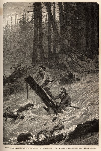 Descente des rapides sur la rivière Nittinaht - Unknown artist