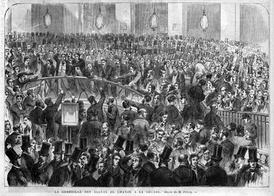 Le panier des agents de change à la Bourse de Paris en 1867. - Unknown artist