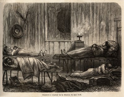 La chambre de la mission chrétienne de San José (Pérou), qui accueille l