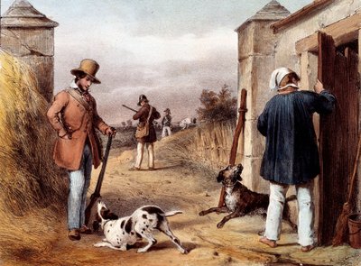 Le départ pour la chasse - Unknown artist