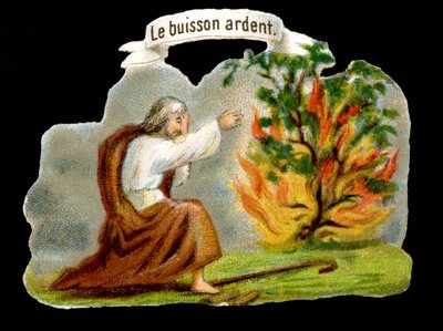 Le buisson ardent - Image populaire. Chromolithographie du 19e siècle - Unknown artist