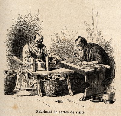 Le fabricant de cartes de visite - Unknown artist