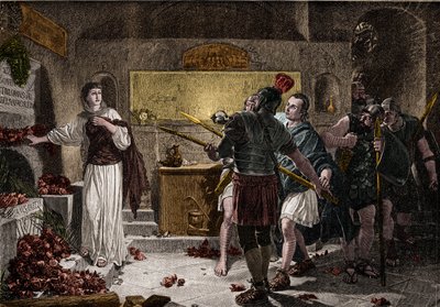 Les catacombes de Rome étaient utilisées pour enterrer les martyrs chrétiens au premier siècle sans rencontrer d