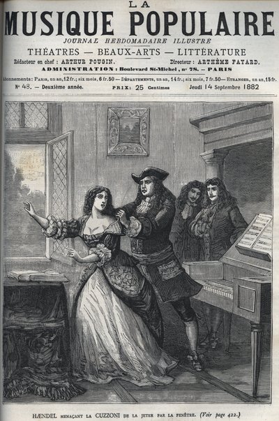 Le compositeur George Frederick Handel (Georg Friedrich Handel) - Unknown artist