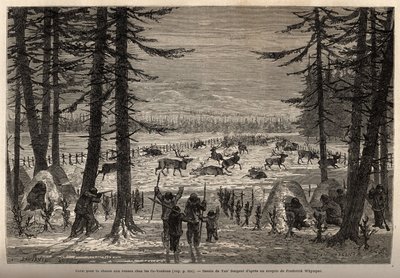 La chasse au renne dans le Co-Yukon - Unknown artist