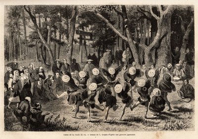 La danse de la ronde du riz, qui a lieu au 10ème mois de l