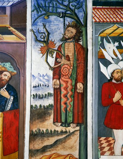 La mort de Judas, Vie du Christ (15ème siècle) - Unknown artist