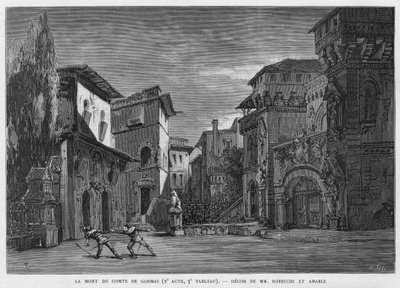 La mort du comte de Gormas, père de Chimène, tué par le Cid lors d