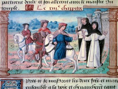 Les départs des frères Nicolo et Matteo Polo, père et oncle du jeune Marco Polo vers 1271 - Unknown artist