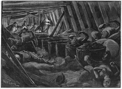Le désastre de Saint-Étienne le 3 juillet - Unknown artist