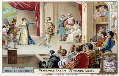 Le premier théâtre de Shakespeare au 16ème siècle - chromo., fin 19ème siècle - Unknown artist