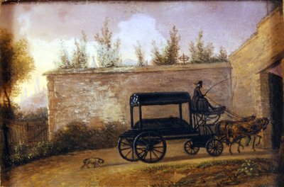 Les funérailles du compositeur autrichien Wolfgang Amadeus Mozart (1756-1791) à Vienne. Peinture anonyme. Museo della Scala de Milan - Unknown artist