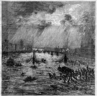 La grande inondation de Toulouse le 23 juin - Unknown artist
