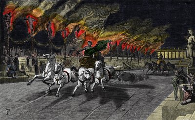 La torche humaine de Néron (37-68) dans le cirque - Unknown artist