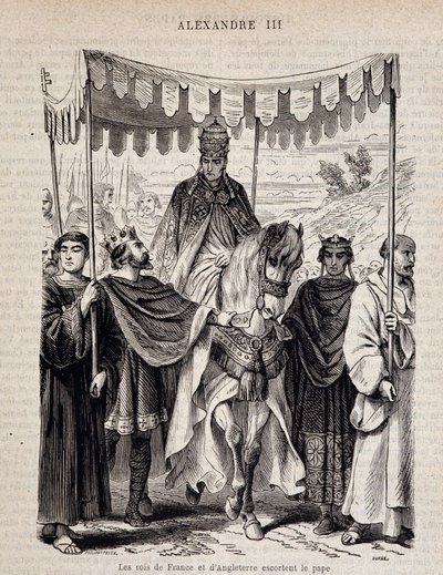 Les rois de France Louis VII le Jeune (1120 - 1180) et d