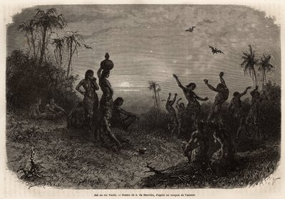 Le bal au clair de lune à Rio Verde (Brésil) - Unknown artist