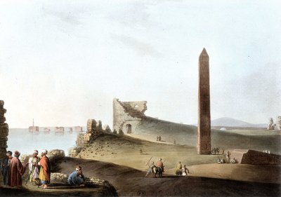 Les obélisques à Alexandrie, appelées aiguilles de Cléopâtre - dans "Vues d