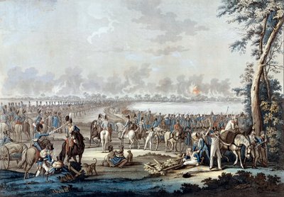 Le passage du Danube le 6/07/1809 pendant la bataille de Wagram - Unknown artist