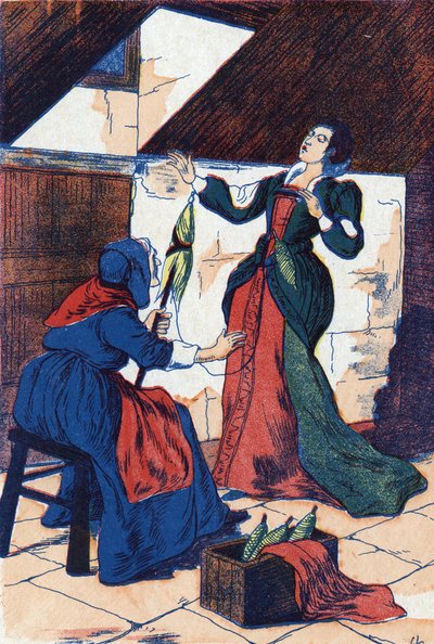 La princesse se pique la main et s