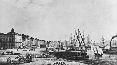 Les quais de Bordeaux en 1833 - Unknown artist