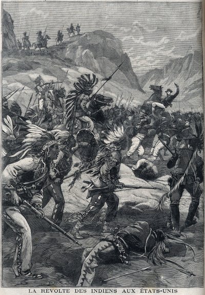 La révolte des Indiens Peaux-Rouges du nord du Minnesota aux États-Unis en 1898 - Unknown artist