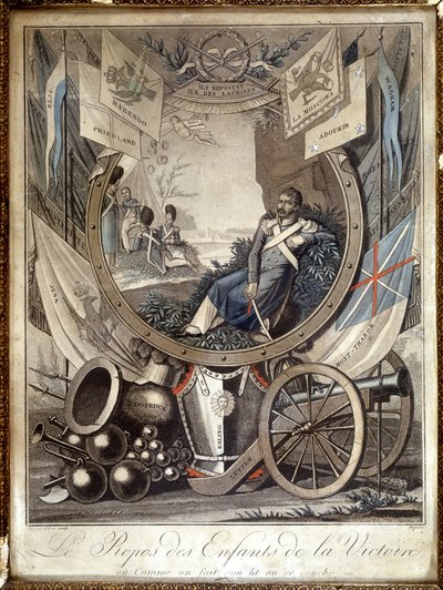 Le repos des enfants de la Victoire : allégorie sur les soldats de la guerre napoléonienne. n.d. 19ème siècle - Unknown artist