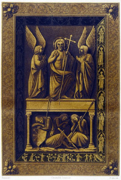 La résurrection du Christ, couverture en vermeil - Unknown artist