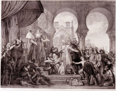 Le retour de Christophe Colomb en Espagne devant le roi Ferdinand II d