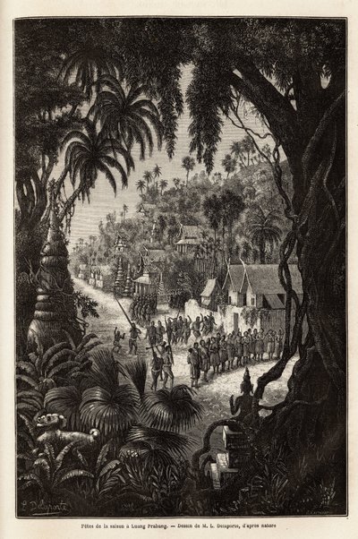 Les fêtes de saison à Luang Prabang - Unknown artist