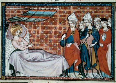 Le roi malade de France Saint Louis (Louis IX) (1214-1270) s