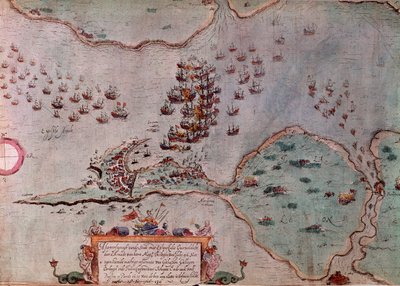 Le siège de Maestricht par les Espagnols en juillet 1596 - Unknown artist