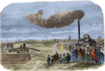 Le drain à vapeur inventé par Albert Fry et John Fowler lors d