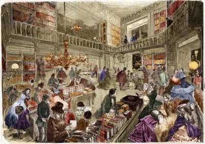 La librairie Nouvelle, boulevard des Italiens à Paris en 1860. - Unknown artist