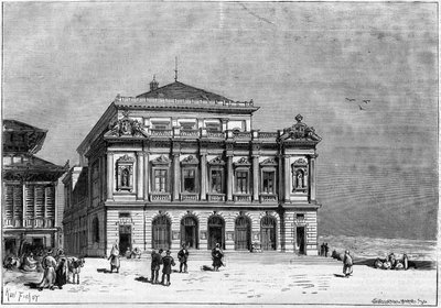 Le théâtre de Constantine en Algérie construit par l