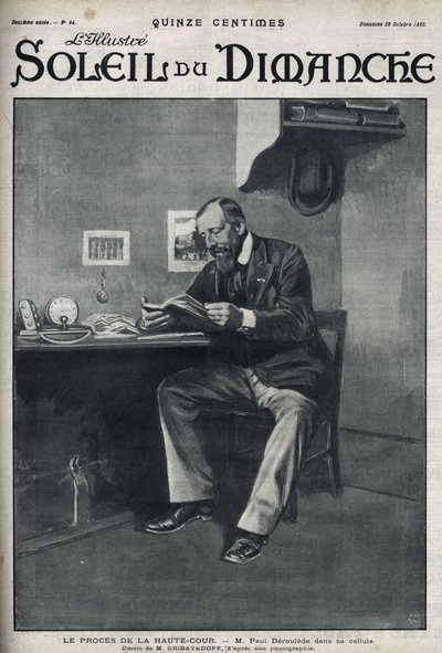 Le procès de la Haute Cour : M. Paul Déroulède (1846-1914), écrivain et activiste nationaliste français, acteur important de l