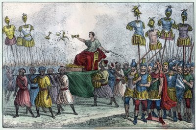 Le triomphe de Bélisaire (v. 505-565), général byzantin. Il reprend l