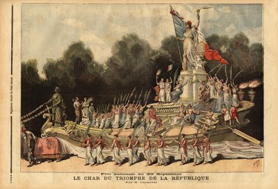 Le char de triomphe de la république - Unknown artist